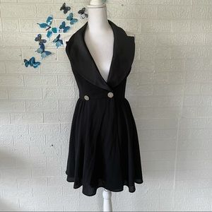 🌻BOGO🌻Francais black collared dress knee length